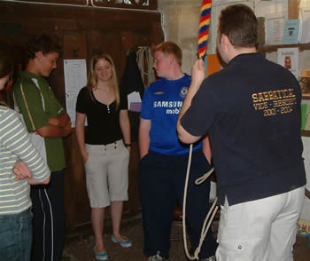 Youth group visits tower